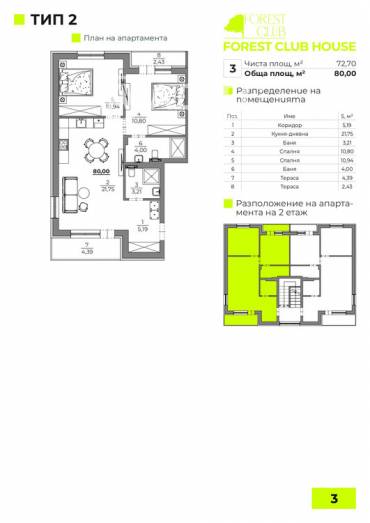 Тристаен апартамент, Варна, к.к. Чайка, 680770, Снимка 1