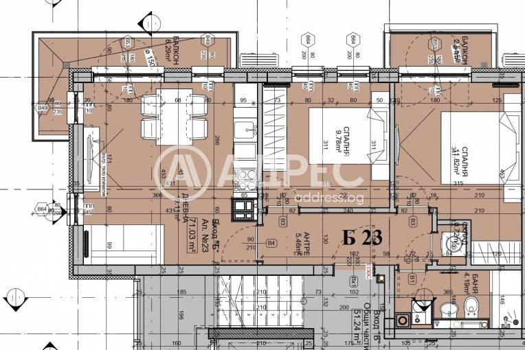 Тристаен апартамент, София, Манастирски ливади - изток, 666772, Снимка 4