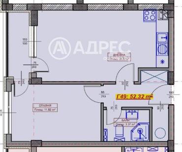 Двустаен апартамент, Варна, Възраждане 1, 680773, Снимка 1