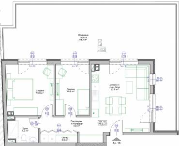 Тристаен апартамент, Поморие, Свобода, 661774, Снимка 1