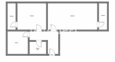 Двустаен апартамент, София, Овча купел 2, 691774, Снимка 1