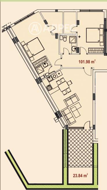 Тристаен апартамент, Варна, Аспарухово, 677776, Снимка 1
