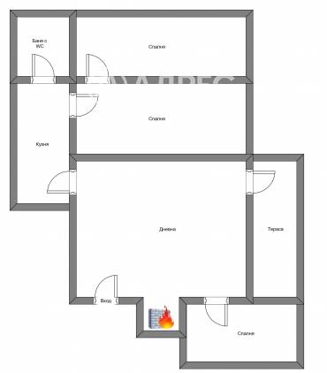 Тристаен апартамент, София, Център, 642777, Снимка 1