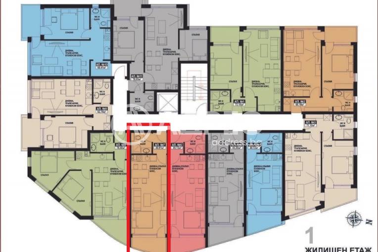 Едностаен апартамент, Поморие, Свобода, 669777, Снимка 4