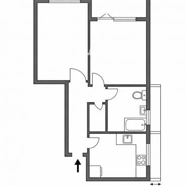 Двустаен апартамент, Варна, Чайка, 685779, Снимка 1