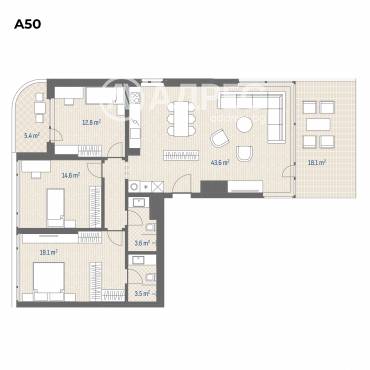 Многостаен апартамент, София, Овча купел, 693779, Снимка 1