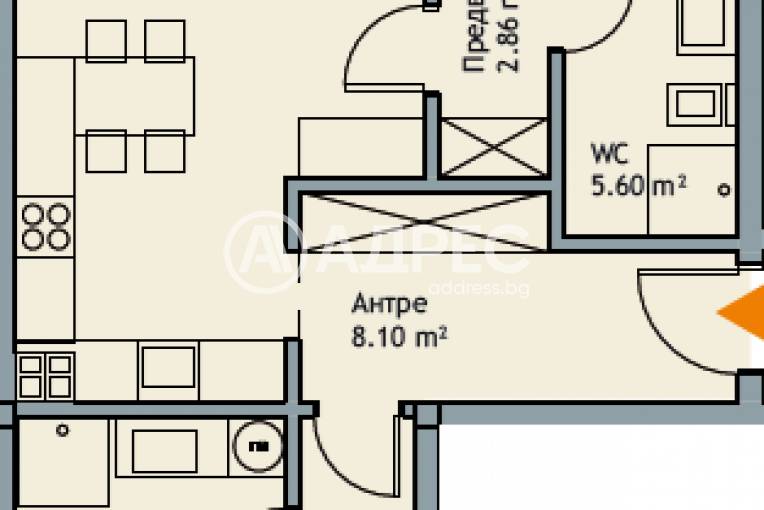 Тристаен апартамент, Варна, к.к. Чайка, 661780, Снимка 4