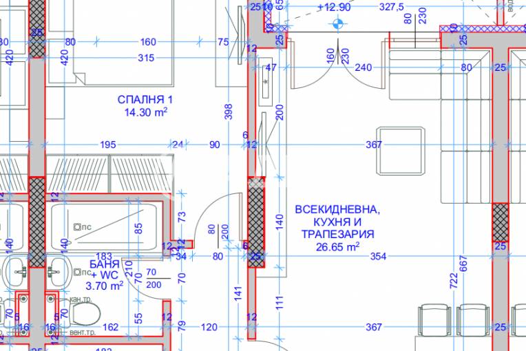 Двустаен апартамент, Варна, Аспарухово, 686780, Снимка 2