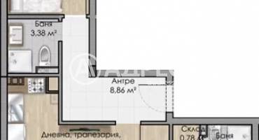 Тристаен апартамент, София, Овча купел, 660781, Снимка 1