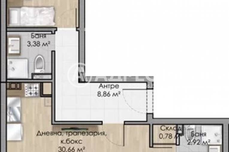 Тристаен апартамент, София, Овча купел, 660781, Снимка 1