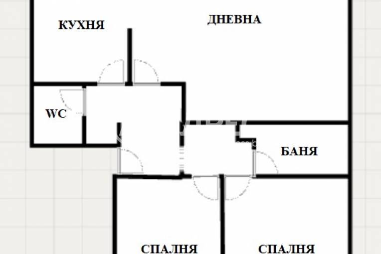 Тристаен апартамент, София, Гео Милев, 691784, Снимка 3