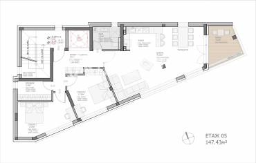 Тристаен апартамент, Варна, к.к. Чайка, 693786, Снимка 1