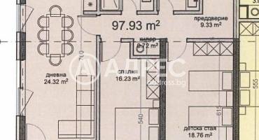 Тристаен апартамент, Варна, Владислав Варненчик, 682787, Снимка 2