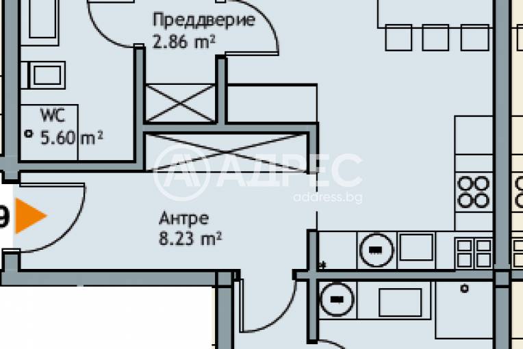 Тристаен апартамент, Варна, к.к. Чайка, 661788, Снимка 4