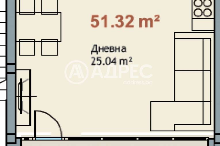 Едностаен апартамент, Варна, к.к. Чайка, 661789, Снимка 4