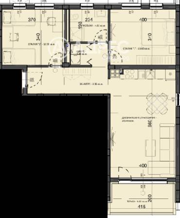 Тристаен апартамент, Варна, м-ст Ален Мак, 675789, Снимка 1
