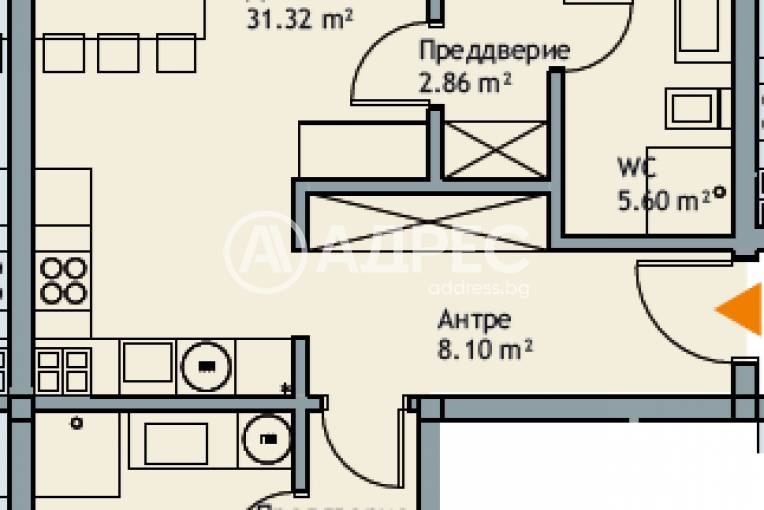 Тристаен апартамент, Варна, к.к. Чайка, 661791, Снимка 4