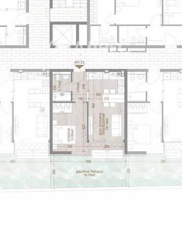 Двустаен апартамент, София, Манастирски ливади - изток, 655795, Снимка 1