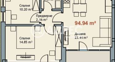 Тристаен апартамент, Варна, к.к. Чайка, 661797, Снимка 4