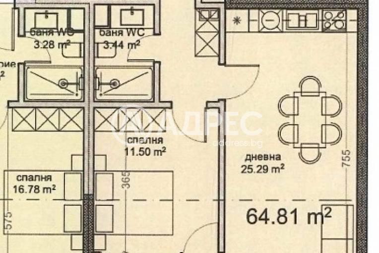 Двустаен апартамент, Варна, Владислав Варненчик, 682797, Снимка 2