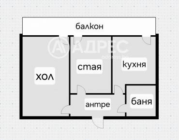 Двустаен апартамент, Елин Пелин, 693797, Снимка 1