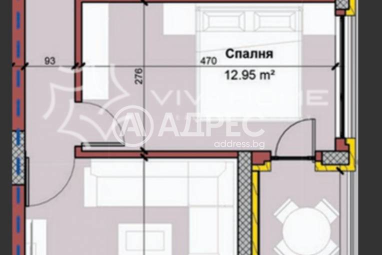 Тристаен апартамент, Варна, Виница, 682798, Снимка 8