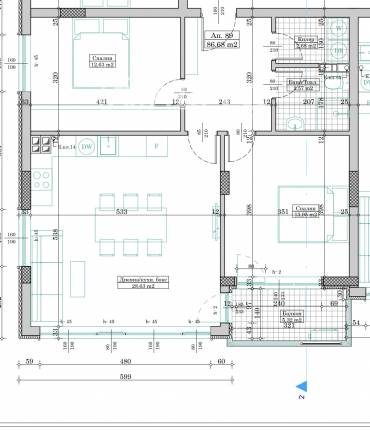 Тристаен апартамент, Варна, Победа, 684798, Снимка 1