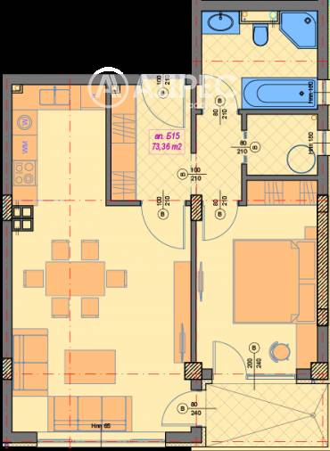 Двустаен апартамент, София, Манастирски ливади - изток, 679800, Снимка 1