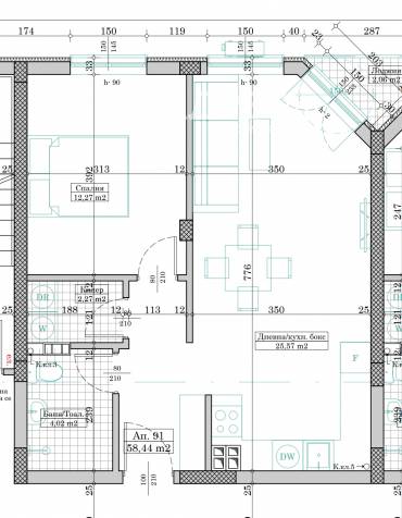 Двустаен апартамент, Варна, Победа, 684801, Снимка 1