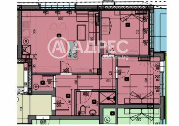 Тристаен апартамент, Варна, Виница, 644802, Снимка 1