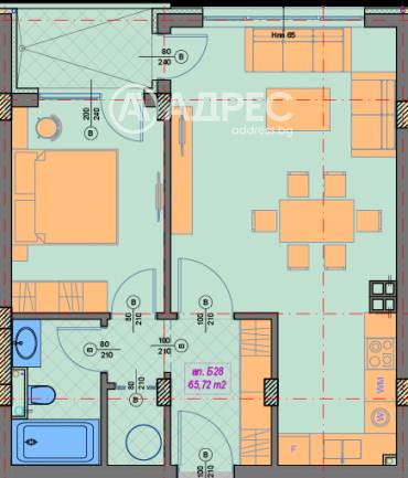 Двустаен апартамент, София, Манастирски ливади - изток, 679803, Снимка 1