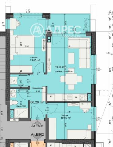 Тристаен апартамент, Бургас, Изгрев, 671807, Снимка 1