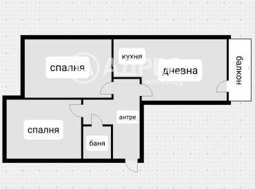 Тристаен апартамент, София, Люлин 2, 689808, Снимка 1