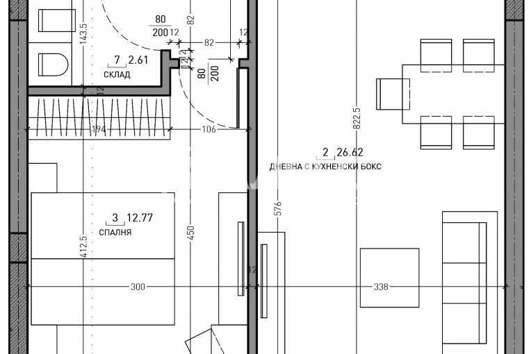 Двустаен апартамент, София, Малинова Долина, 681809, Снимка 7