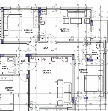 Тристаен апартамент, Созопол, местност Месаря, 682809, Снимка 1