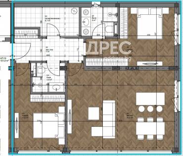 Тристаен апартамент, Варна, к.к. Св.Св. Константин и Елена, 657811, Снимка 1
