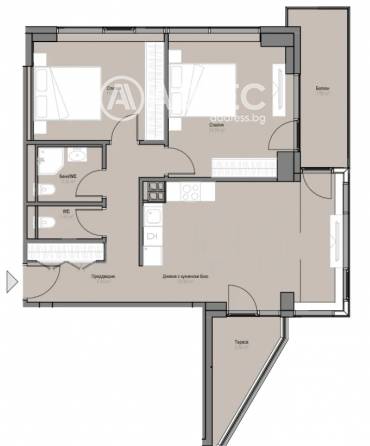 Тристаен апартамент, София, Оборище, 659814, Снимка 1