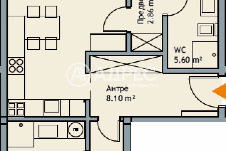 Тристаен апартамент, Варна, к.к. Чайка, 661814, Снимка 4