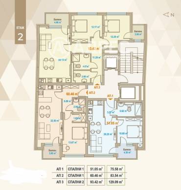 Тристаен апартамент, София, Център, 676815, Снимка 1