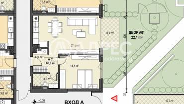 Двустаен апартамент, София, Бояна, 677815, Снимка 1