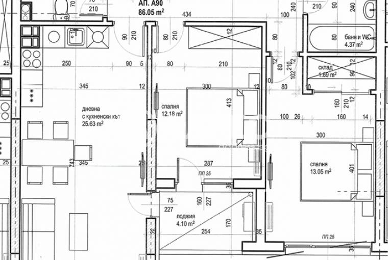 Тристаен апартамент, София, Люлин 5, 681816, Снимка 5