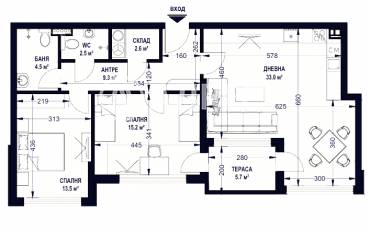 Тристаен апартамент, София, Център, 684817, Снимка 1