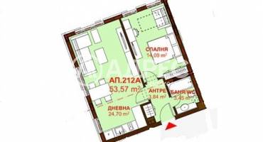 Двустаен апартамент, Бургас, Сарафово, 603818, Снимка 5