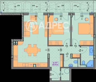 Тристаен апартамент, София, Манастирски ливади - изток, 679820, Снимка 1