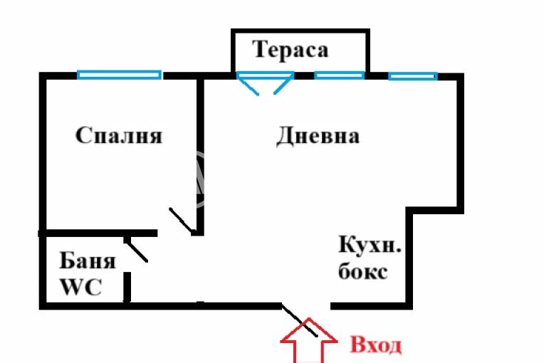 Двустаен апартамент, София, Витоша, 663821, Снимка 4
