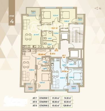 Тристаен апартамент, София, Център, 676821, Снимка 2