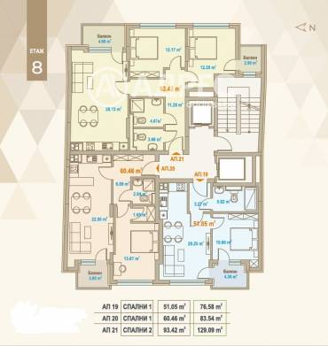 Двустаен апартамент, София, Център, 676822, Снимка 1