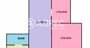 Тристаен апартамент, София, Полигона, 613826, Снимка 3