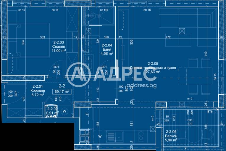 Тристаен апартамент, София, Панчарево, 597827, Снимка 25