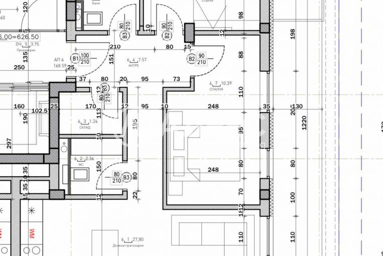 Тристаен апартамент, София, Камбаните, 667827, Снимка 2